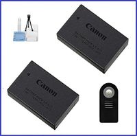 Canon LP-E17 Battery Pack for EOS Rebel T6i, T6s and EOS M3, M5 Digital Cameras - 2 Pieces + Remote Control + Camera Starter Kit