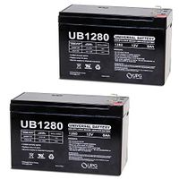 Universal Power Group 12V 8AH Sealed Lead Acid (SLA) Battery - T1 Terminals - for ZB-12-8 - 2 Pack