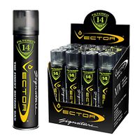 Vector 14x Filtered Premium Refined Fuel Butane Gas Refill (320mL) by Vector KGM - 12 Cans