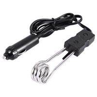 Immersion Heater - 12V/24V Mini Portable Electric Car Boiled Water Immersion Heater Traveling Camping Picnic New (Voltage : 12V)
