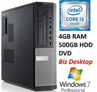 Dell Optiplex 7010 SFF Premium Business Desktop PC, Intel Core i3 Processor, 4GB RAM, 500GB HDD, DVD, Windows 7 Professional (Renewed)