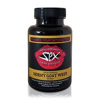 Extra Straight Horny Goat Weed Extract - Natural Libido Booster for Men & Women with Maca Root, Tongkat Ali, Saw Palmetto - Promotes Energy, Circulation, Stamina & Sexual Drive - 60 Capsules.