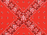 Red Black & White Bandana Pattern Tissue Paper for Gift Wrapping 20"x30" Sheets (20)
