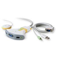 Belkin BLKF1DG102UTT Flip USB with Audio KVM Switch