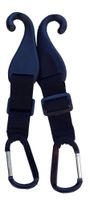 MAXBALLBAGS A Pair of Patented CJ Fence Hooks for Bat Bags, Tennis Bags, Water Bottles and Camping