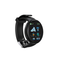 D18 BT 4.0 Smart Watch Panzisun Heart Rate Blood Oxygen Fitness Tracker Waterproof Sleep Monitoring Bracelet Alarm Message Reminder Outdoor Sports Wristband Compatibal with Android iOS (E)