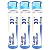 Boiron Cuprum Metallicum 30c, 80 Pellets, Homeopathic Medicine for Sudden Muscle Cramps, 3 Count