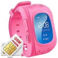 TKSTAR Gps Tracker Smart Watch Phone Two-way Call for Kids with SIM Slot SOS Call Anti-lost Alarm Remote Monitor GPS/LBS Locator Smart Bracelet Watch Support Android IOS No Subscription Fee Q50