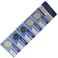New T&E 5 X Cr2016 Br2016 2016 3V Lithium Batteries