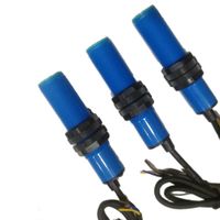Taidacent 200KHZ Outer Diameter 18mm High Frequency Ultrasonic Transducer High Precision Ultrasonic Sensor Distance Measurement Waterproof Ultrasonic Distance Sensor