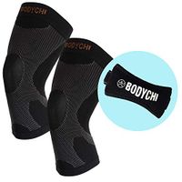BODYCHI Seamless Knee Brace Compression Support Sleeve Pair, Aid for Running, Sports, 20-30 mmHg, XX-Large