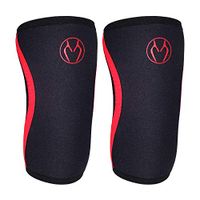 Knee Sleeves (1Pair) Compression Support& Protection for Weightlifting, Workout, Crossfit, Squats, Cleans and More, 7mm Neoprene, for Women and Men (Black, M)
