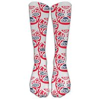 NavyLife Men's Premium Quality Luchador Fighter Red Mask Fitness Novelty Crew Athletic Socks Knee High Sock