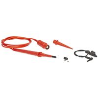 Fluke VPS210-R 5 Piece Double Insulated Voltage for 190 Series ScopeMeter, 1.2m Cable Length, 10x Attenuation, Red
