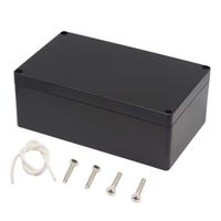 Zulkit Waterproof Plastic Project Box ABS IP65 Electrical Junction box Enclosure Black 7.87 x 4.72 x 2.95 inch (200 x 120 x 75mm)
