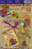 Grandmothers Make Everything Bloom Bookmark, Keychain, Magnet, Gift Bag Gift Set #12961