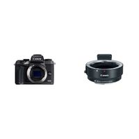 Canon EOS M5 Mirrorless Camera Body - Wi-Fi Enabled & Bluetooth + Canon EOS M Mount Adapter