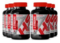 L-tyrosine 500mg Organic - Organic L-TYROSINE Powder 500 MG - Increase Energy (6 Bottles)