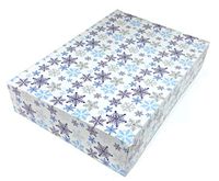 Christmas Elegance Box 1 Pack Foldable Printed Gift Boxes with Lids for Wrapping Gifts, 20 x 14 x 4 Inch