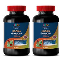 Appetite suppressant Pills for Fast Weight Loss - HOODIA GORDONII 2000 MG - Dietary Supplement - Fat Burner Pills for Women Weight Loss - 2 Bottles 120 Tablets