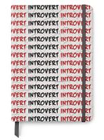 Introvert - PU Leather A5 Lined Journal Notebook - Mental Health Awareness