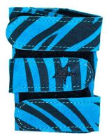 Power Up Gymnastics Wrist Supports - Animal Prints, Turquoise Zebra, M