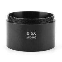 Objective Lens Auxiliary Objective Lens KP-0.5X Microscope Lens with 1-7/8inch (48mm) Mounting Thread Replacement