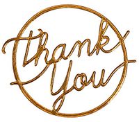 Cosco 2019036 Thank You Delicate Touch Seals, Copper