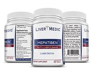 Hepatiben - Liver Detox Cleanse by Liver Medic. Detoxifies and Regenerates with Additional Gut Repair Ingredients. Milk Thistle (Silymarin), Choline, Turmeric, ALA, Glutathione