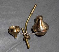 classical.gift.export Brass Hookah Pipe Pot Smoking Tobacco Handmade Hukka Collectible Home Decor Kids Toy Vintage Replica Brass Handicrafts Desk Or Table Décor