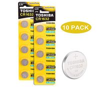 Toshiba CR1632 3V Lithium Coin Cell Battery Pack of 10