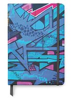 Graffiti Designs UV Printed on PU Leather A5 Bullet Dotted Journal Notebook