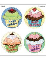Teacher Created Resources SW Cupcakes WearEm Badges, Multi Color (5164)