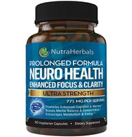 Brain Booster Supplement -"90 Day Supply"- Nootropics Support Mental Clarity, Memory & Focus. Scientifically Formulated for Prolonged Performance - DMAE, Bacopa Monnieri, Rhodiola Rosea.