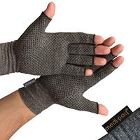 Medipaq Anti-Arthritis Gloves (Pair) - Providing Warmth and Compression to Help Increase Circulation Reducing Pain and Promoting Healing 1X Pair with Grip (Medium)