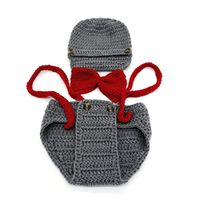 FEITONG Newborn Baby Boys Girls Crochet Knit Costume Photo Photography Prop Outfit