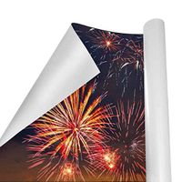 Gift Wrapping Paper Roll Holiday Fireworks for Birthday,Holiday,Wedding,Baby Shower Gift Wrap - 3Rolls - 58inch x 23inch Per Roll