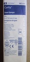 Curity Gauze Sponges, 2" X 2", 12 Ply, 200/Pkg