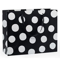 12ea - 12-5/8 X 4-3/8 X 10-1/4 Black Giant Dots Eurot Gusset - 4 3/8"