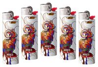 BIC Aries Horoscope Astrology Lighters 5 Pack Collectable Design