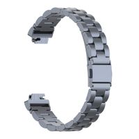TYewa98556 Stainless Steel Smart Watch Band Wrist Strap Replacement for Fitbit Inspire HR - Grey