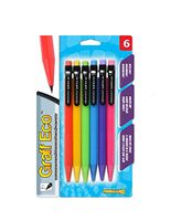 Promarx Graff Eco Mechanical Pencils with Molded Grip, 0.7mm, Box Contains 12 Packs of 6 Assorted Color Barrels Per Pack