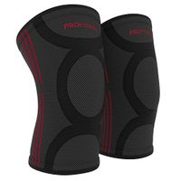 Compression knee sleeve copper knee compression sleeve knee braces for men knee support for women gym accessories for women knee brace for running knee brace patella stabilizer compression (Red, S)