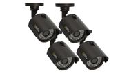 Q-See QTH7211B-4 | Four Analog HD Bullet Security Cameras with 720p HD | Weatherproof Surveillance System with Night Vision up to 100 Ft | Limited 2 Year Warranty | Black