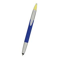 Logotastic 3-In-1 Pen With Highlighter and Stylus - Blue - (Case Pack of 250)