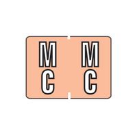 Smead A-Z Color-Coded Labels, Mc, Pink, 252 Labels per Pack (22034)