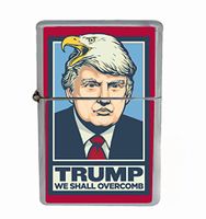 Customized Collectables Trump Will Overcomb Funny Flip Top Oil Cigarette Lighter
