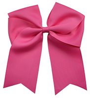 Funny Girl Designs Extra Large Classic Uniform Cheer Bow - Choose Your Color! (Hot Pink)