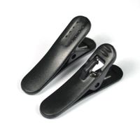 Synsen 5Pcs Headphone Headset Cable Cord Clip Holder - Clips onto Your Clothing to Keep Cord in Place (Black)