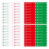 20 Sheets 4 Colors Merry Christmas Self-Adhesive Stickers Label Sealing Sticker for Lollipop Bakery Candy Biscuits Treats Gift Box, 640 Pcs in Total